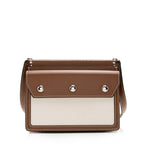 Burberry Smooth Calfskin Horseferry Print Title Mini Shoulder Bag (SHF-16316)