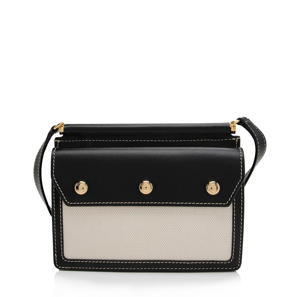 Burberry Smooth Calfskin Horseferry Print Title Mini Shoulder Bag (SHF-lc3b03)