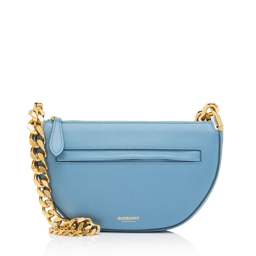 Burberry Smooth Calfskin Olympia Chain Mini Shoulder Bag (SHF-OHo89z)