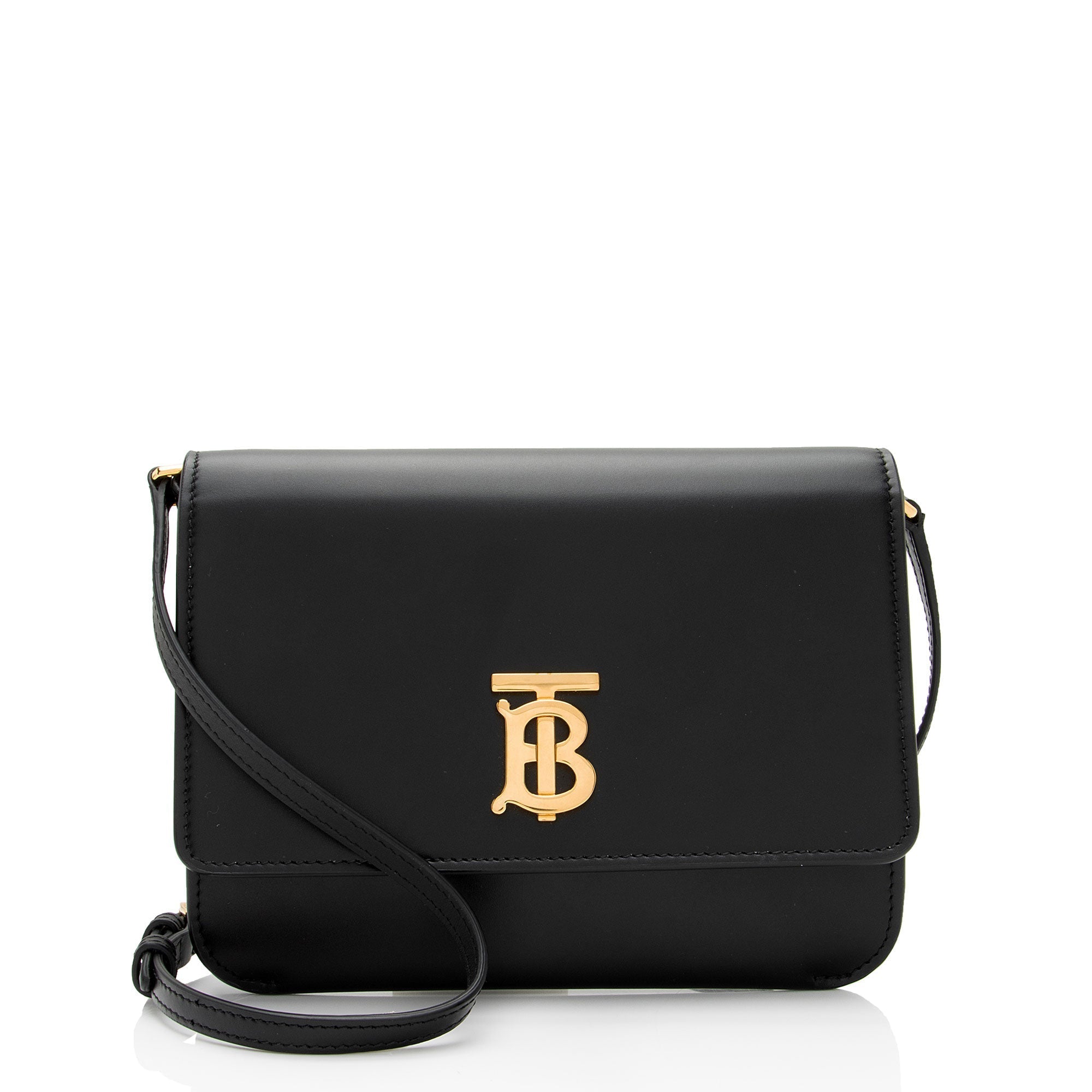 Burberry Smooth Leather TB Mini Bag (SHF-WCwDtL)