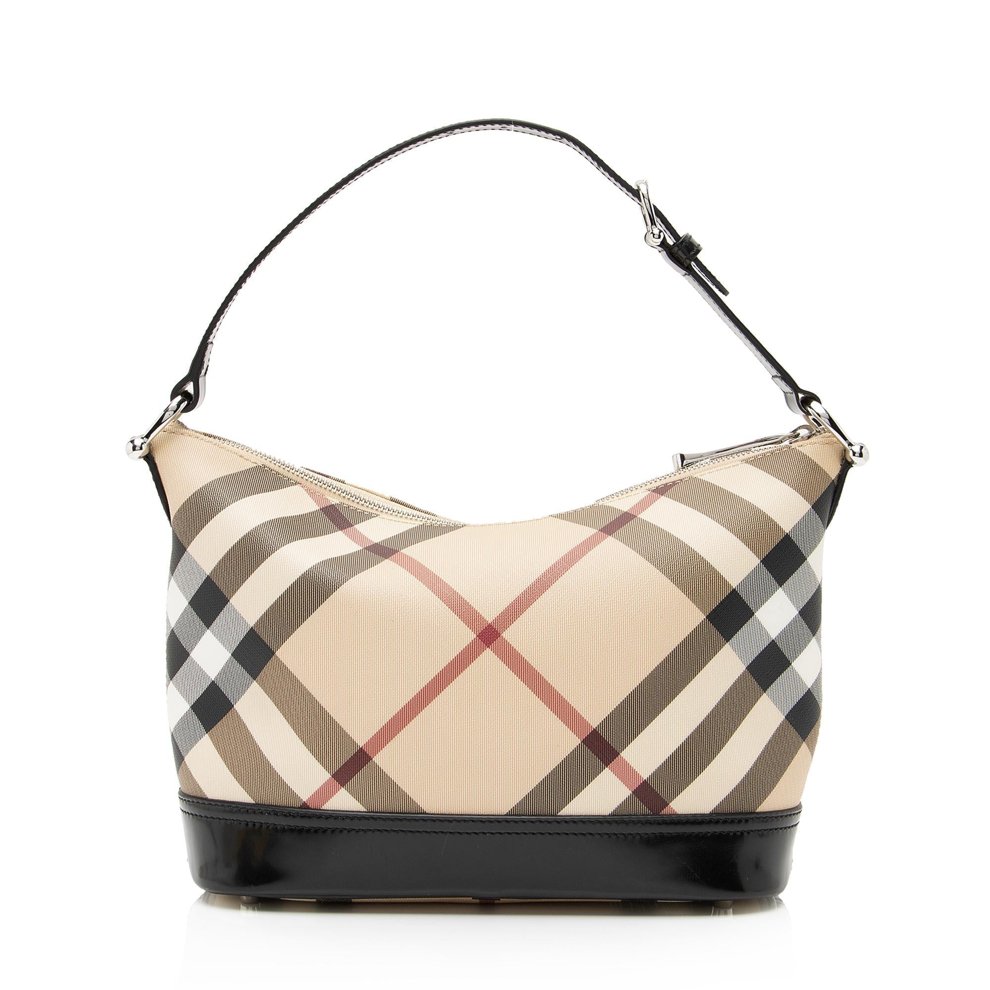 Burberry Super Nova Check Hobo (SHF-23856)