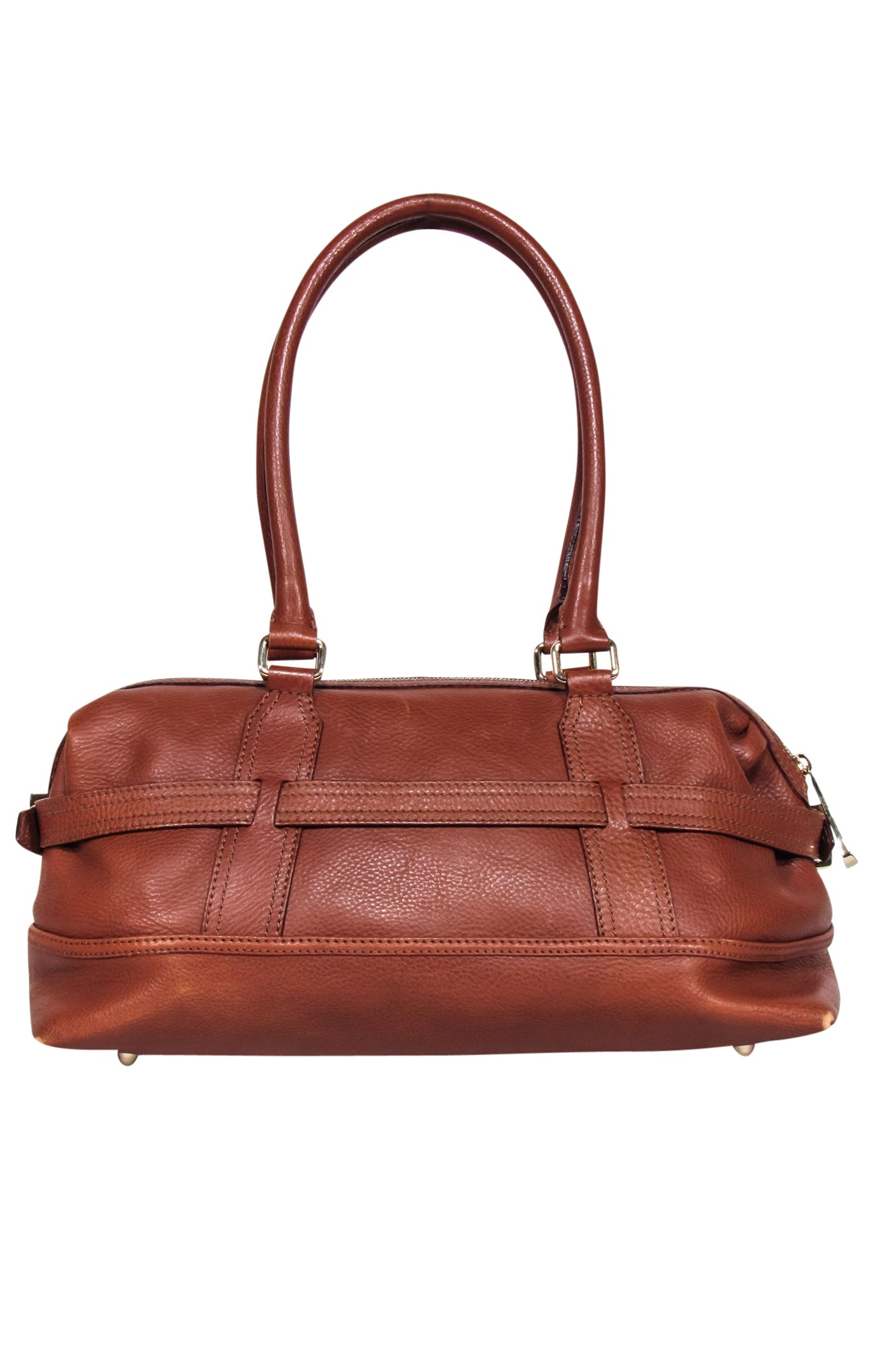Burberry - Tan Leather Long Leather Bag