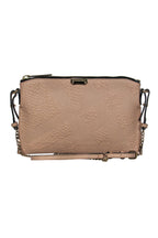 Burberry - Tan Textured Leather Crossbody w/ Gold Chain Strap