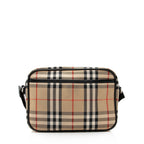 Burberry Vintage Canvas Check Leather Crossbody Bag (SHF-23042)