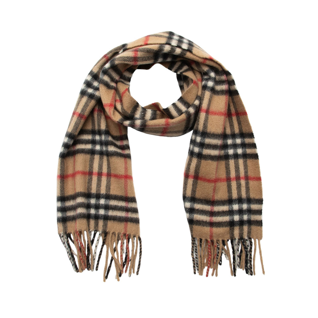 Burberry Vintage Cashmere Check Scarf (SHF-QSAIG1)