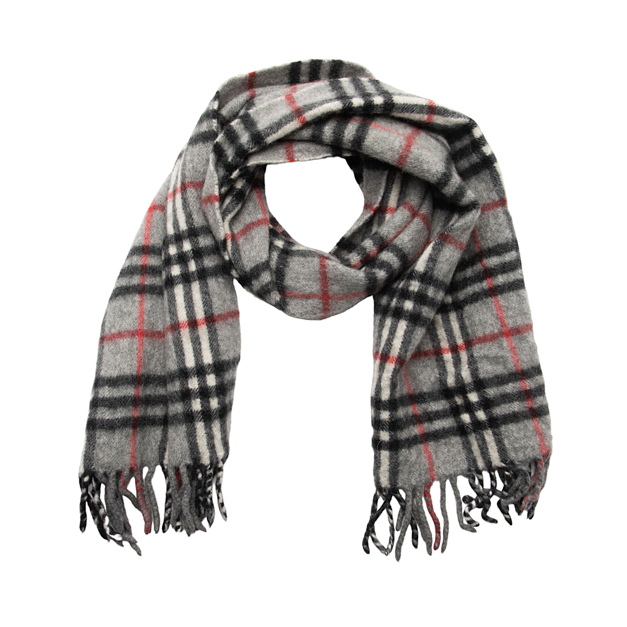 Burberry Vintage Cashmere Check Scarf (SHF-TqnCR4)