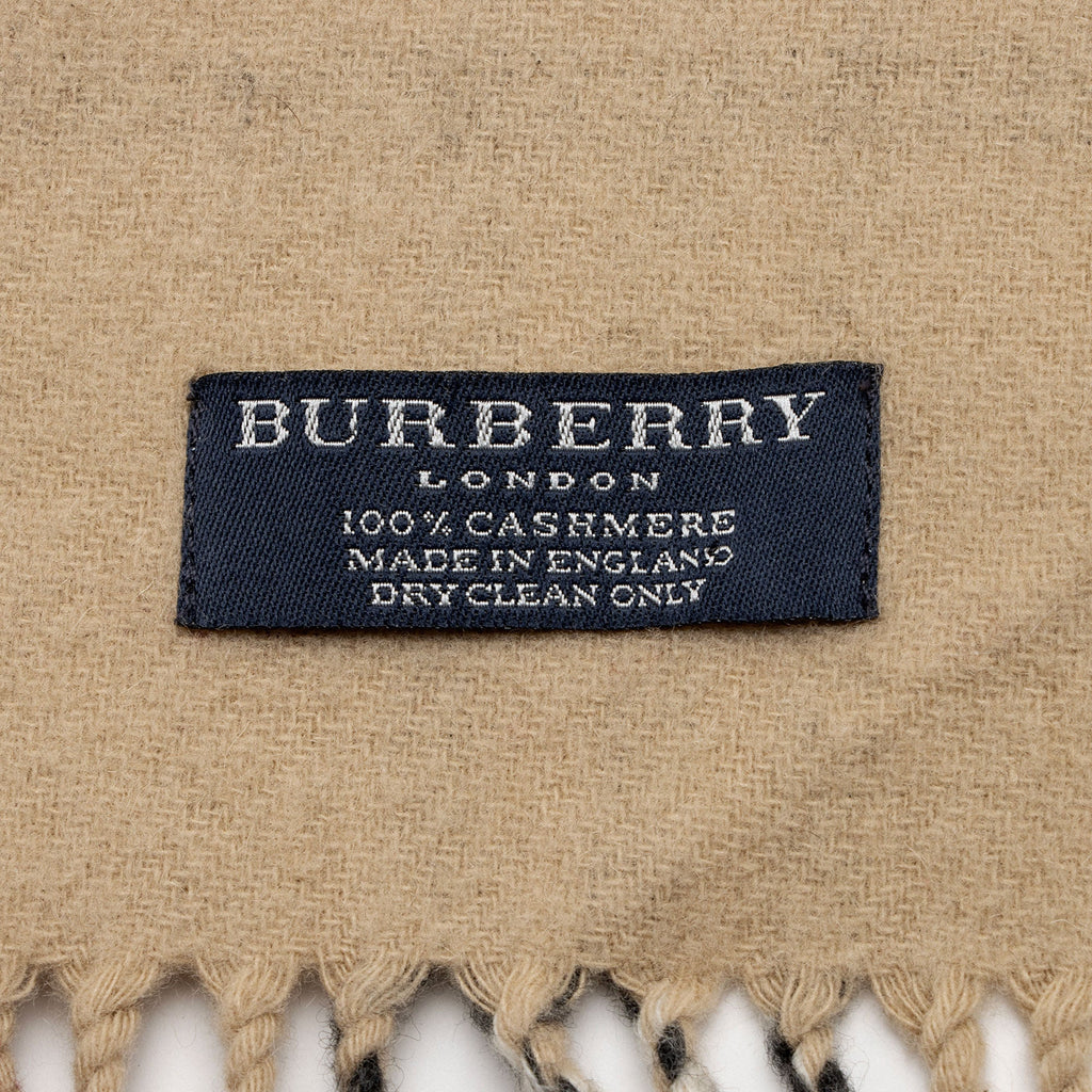 Burberry Vintage Cashmere Check Scarf (SHF-mHzquU)