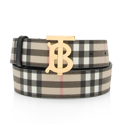 Burberry Vintage Check TB Belt - Size 26 / 66 (SHF-LeKWUf)