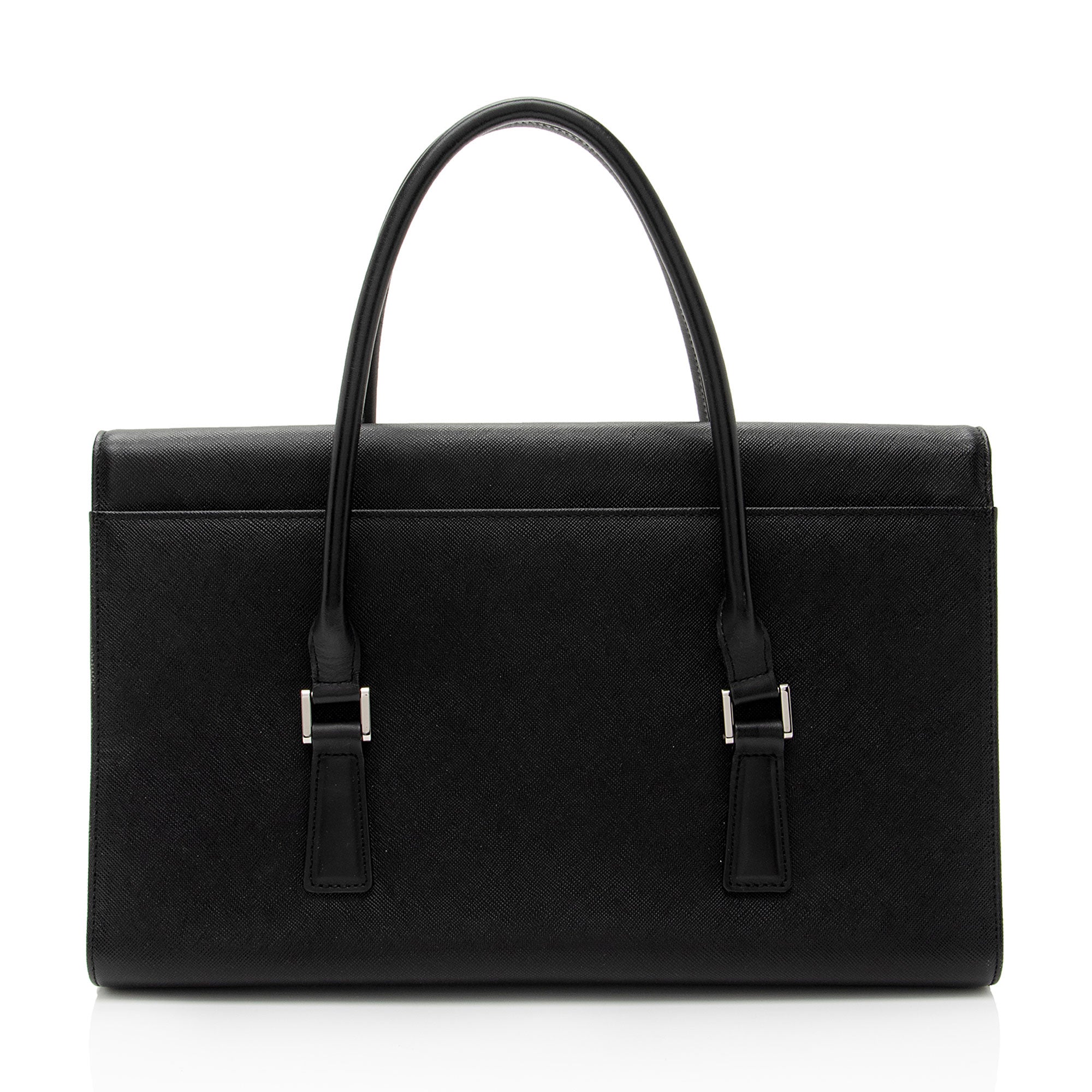 Burberry Vintage Leather Flap Satchel (SHF-dbBhnT)