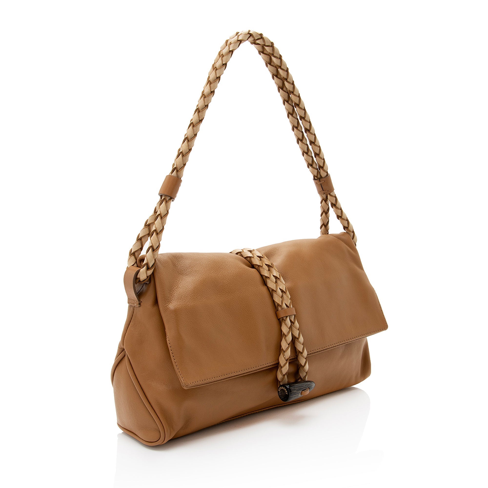 Burberry Leather Horn Toggle Shoulder Bag (SHF-9sEUeO)