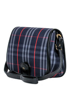 Burberry - Vintage Navy & Red Tartan Saddle Crossbody