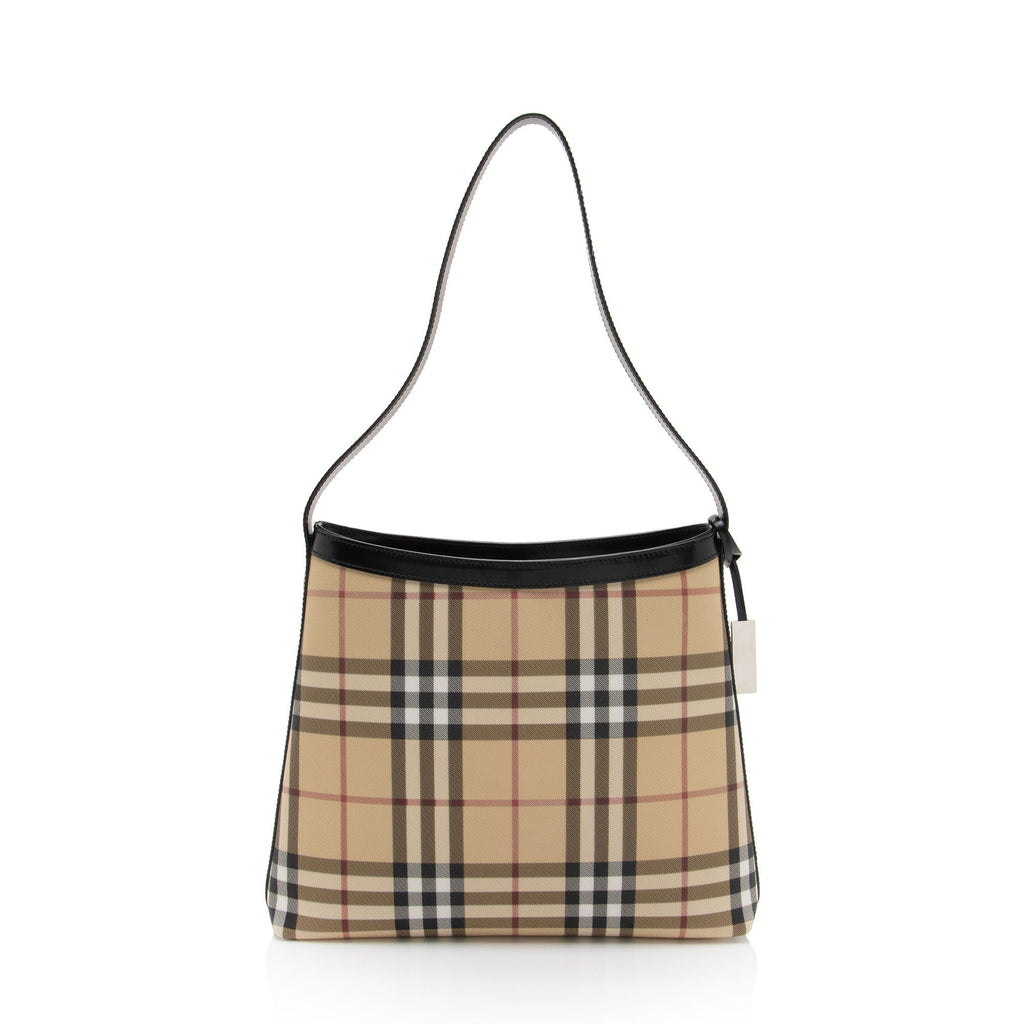Burberry Vintage Nova Check Heath Shoulder Bag (SHF-Q35TQK)