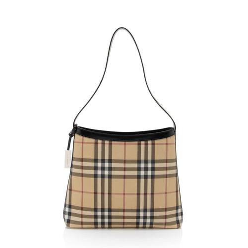 Burberry Vintage Nova Check Heath Shoulder Bag (SHF-Q35TQK)
