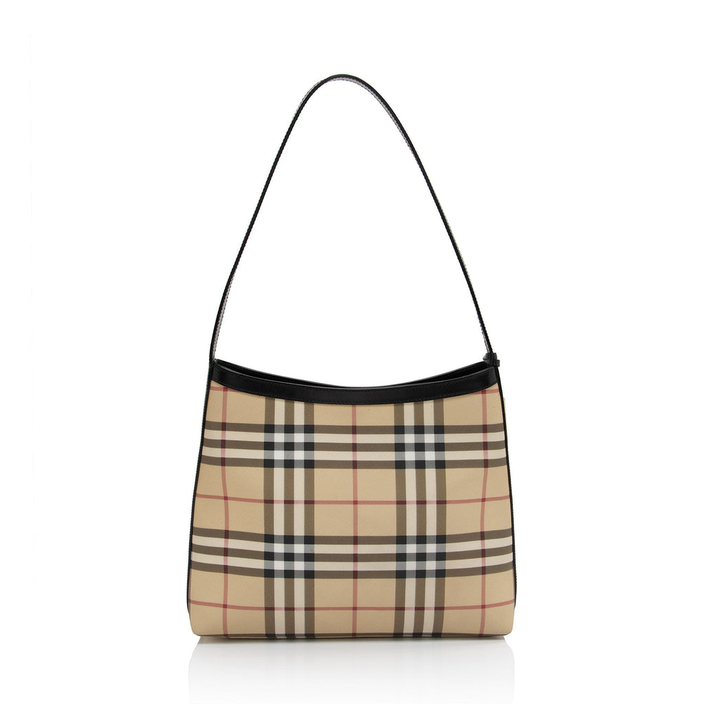 Burberry Vintage Nova Check Heath Shoulder Bag (SHF-cIAPyv)
