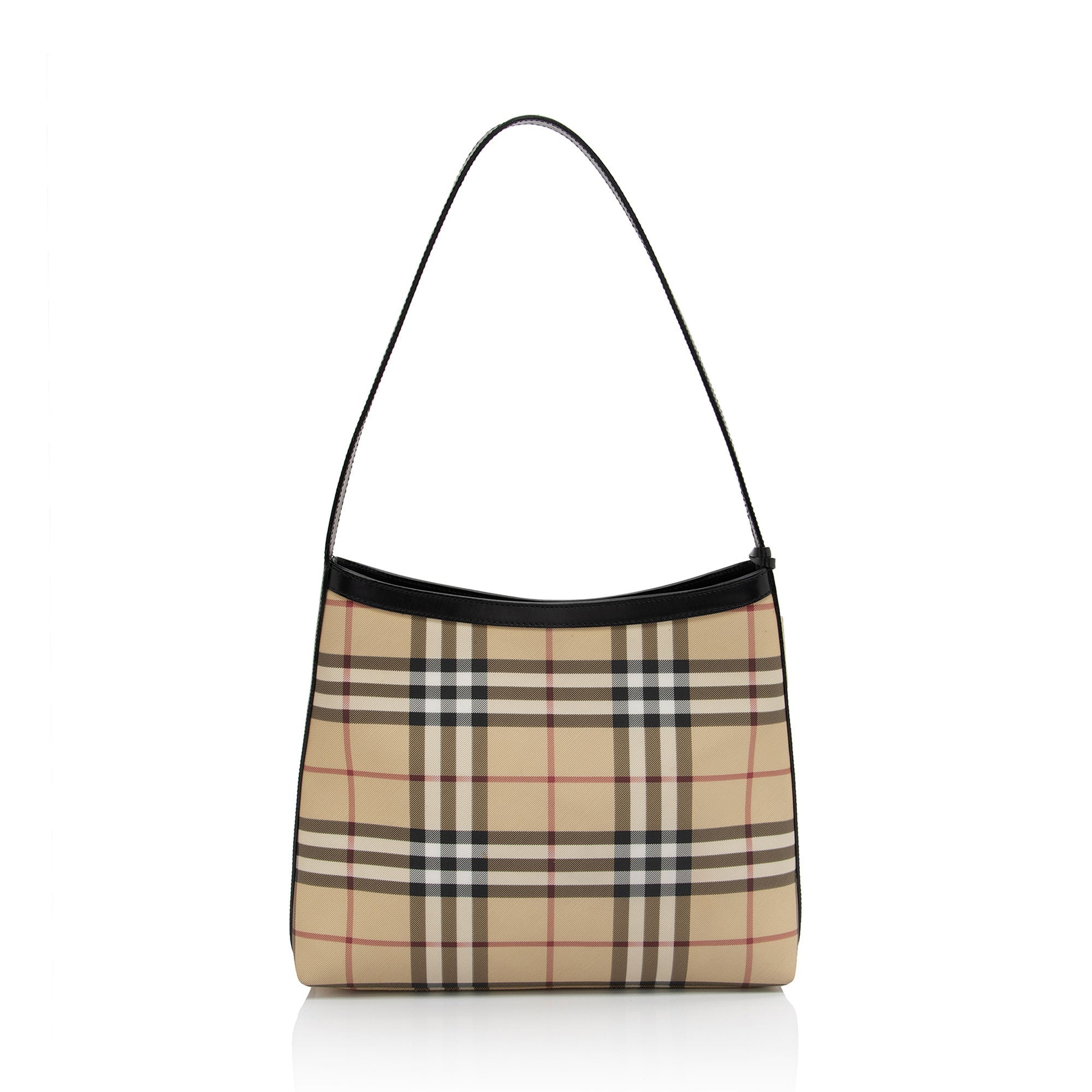 Burberry Vintage Nova Check Heath Shoulder Bag (SHF-cIAPyv)