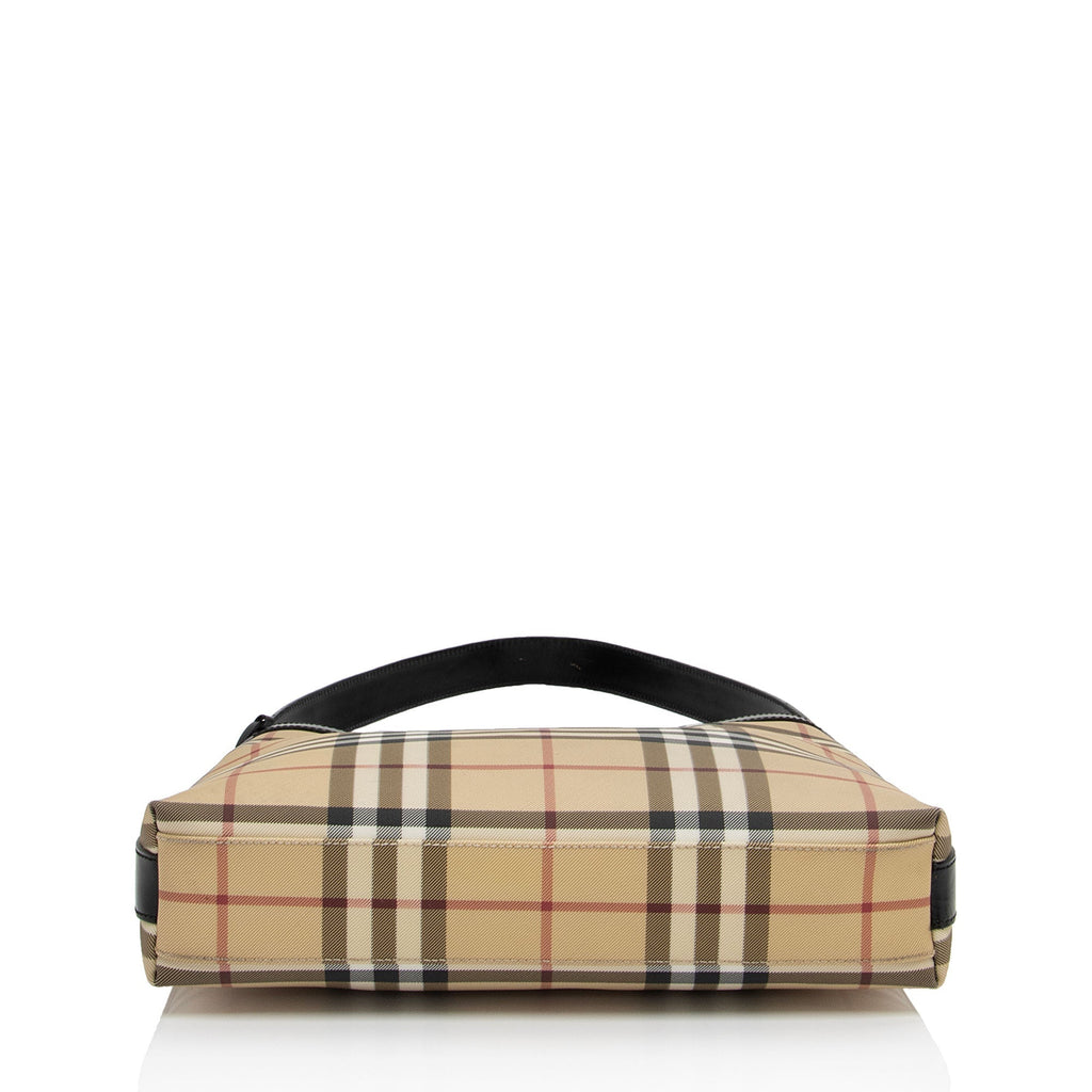 Burberry Vintage Nova Check Heath Shoulder Bag (SHF-cIAPyv)