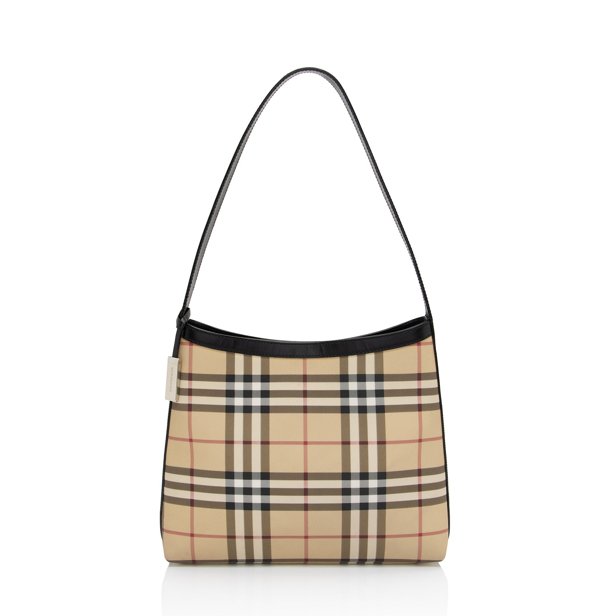 Burberry Vintage Nova Check Heath Shoulder Bag (SHF-cIAPyv)