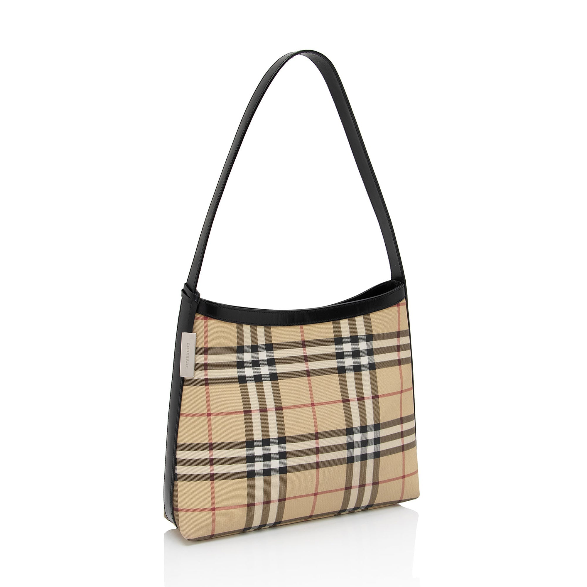 Burberry Vintage Nova Check Heath Shoulder Bag (SHF-cIAPyv)