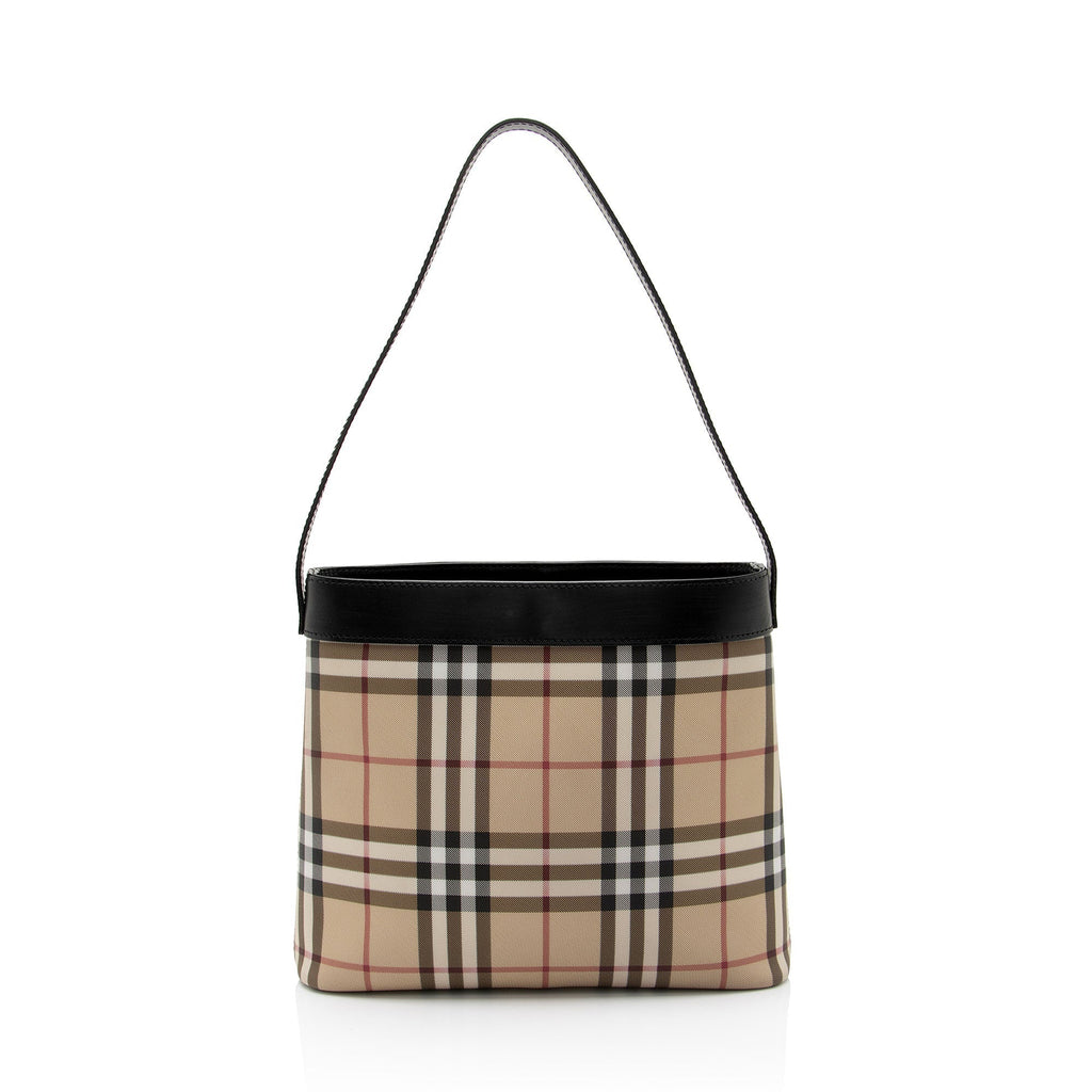 Burberry Vintage Nova Check Heath Shoulder Bag (SHF-GYpLgX)