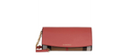 Burberry Wallet on Chain Cross Body Bag Cinnamon Red