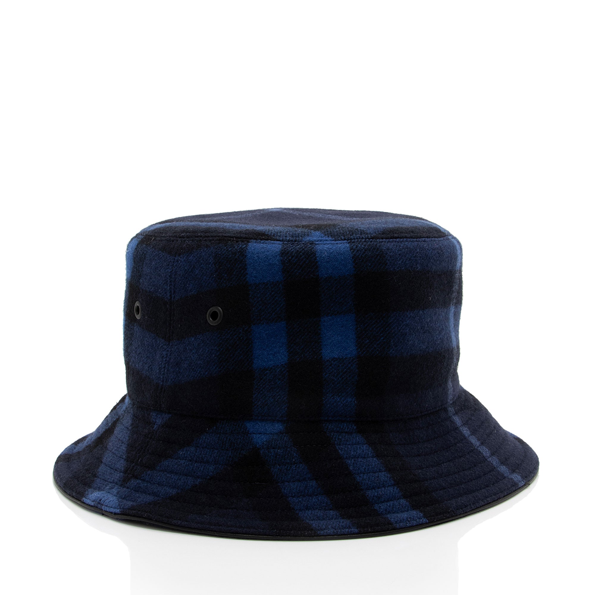 Burberry Wool Check Bucket Hat - Size L (SHF-a65pBC)