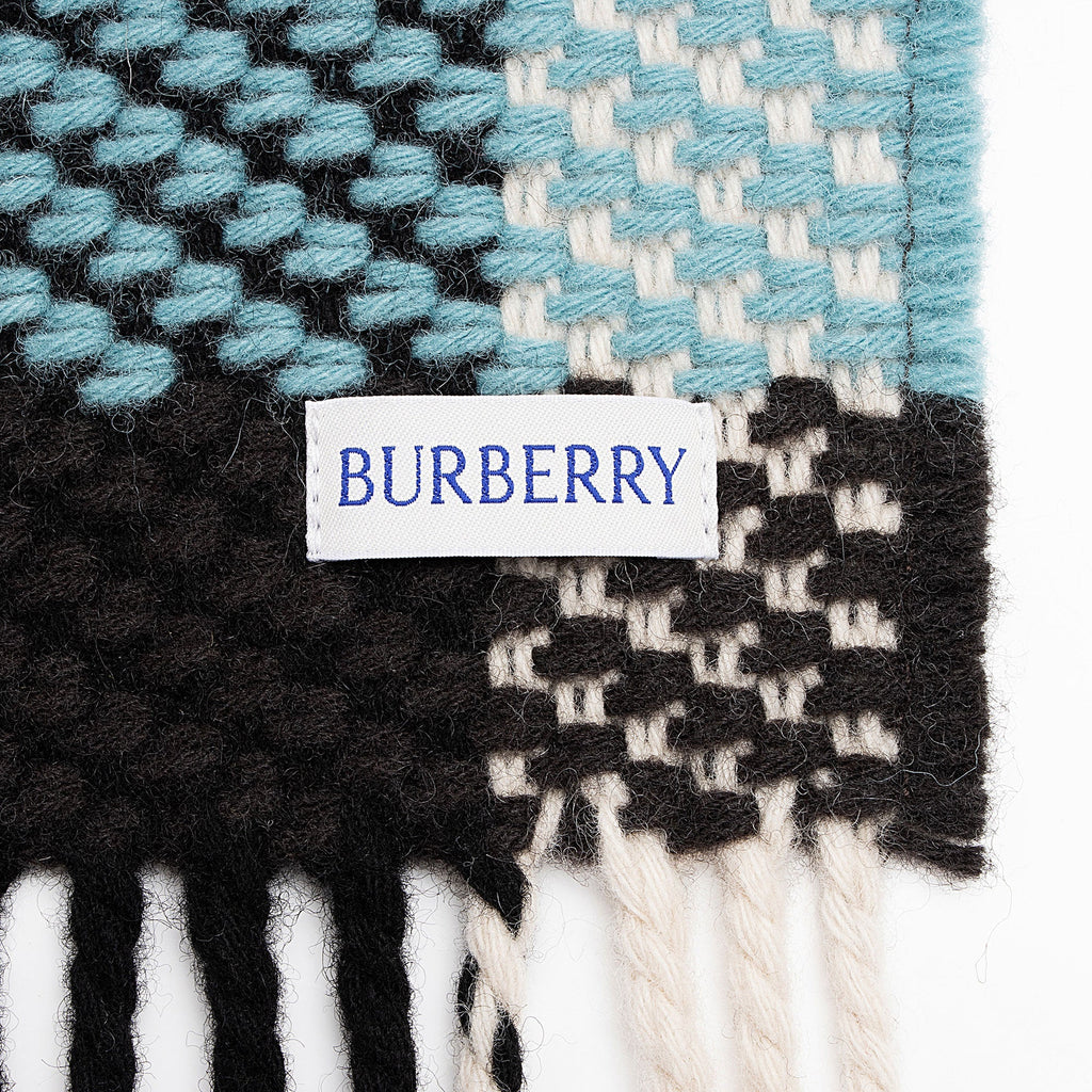 Burberry Wool Jumbo Check Oversize Scarf (SHF-3Iy1k0)