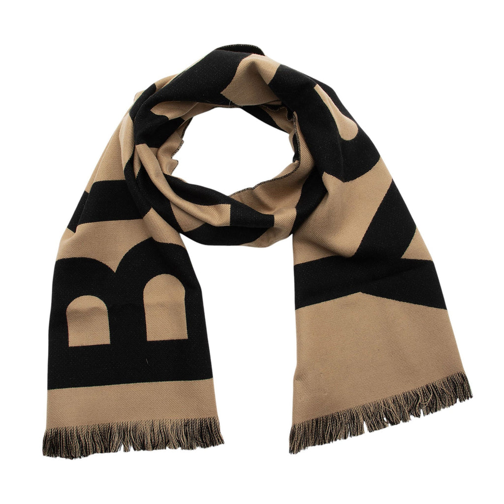 Burberry Wool Logo Scarf (SHF-aZ4SxY)