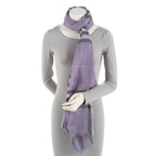 Burberry Wool Silk Lightweight Giant Check Scarf (SHF-6RQoP1)