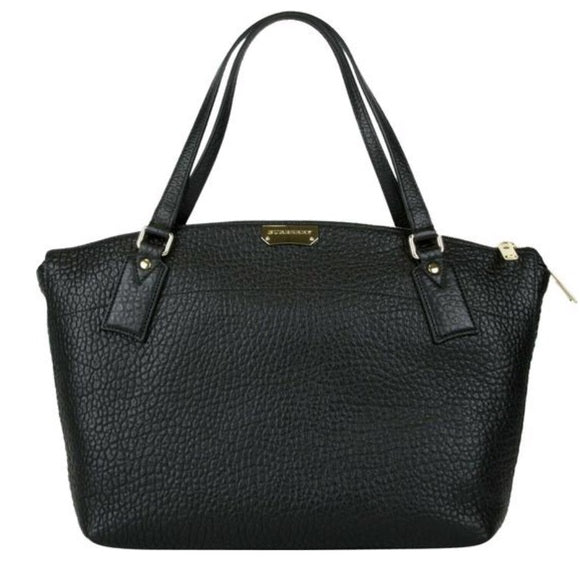 BURBERRY WELBURN BLACK LEATHER BAG