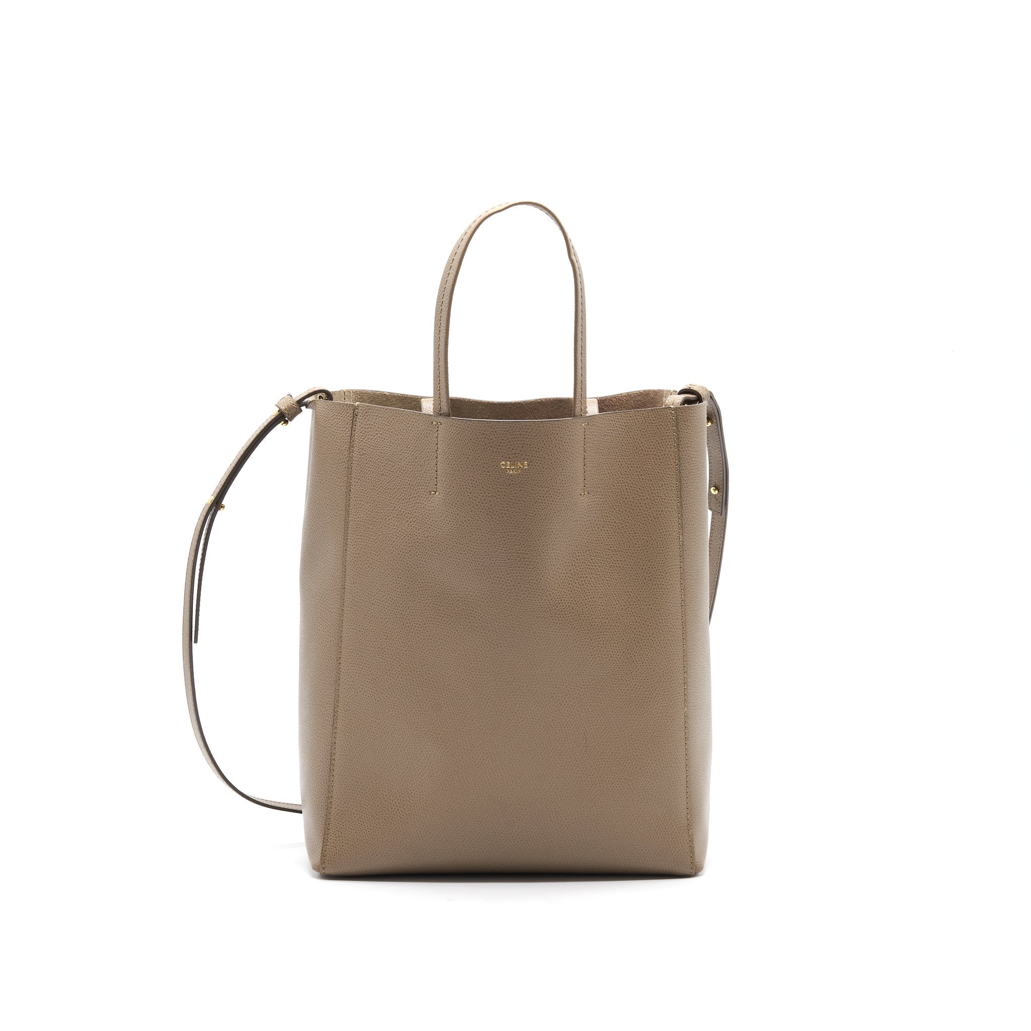 Celine Grey Small Vertical Bucket Bag