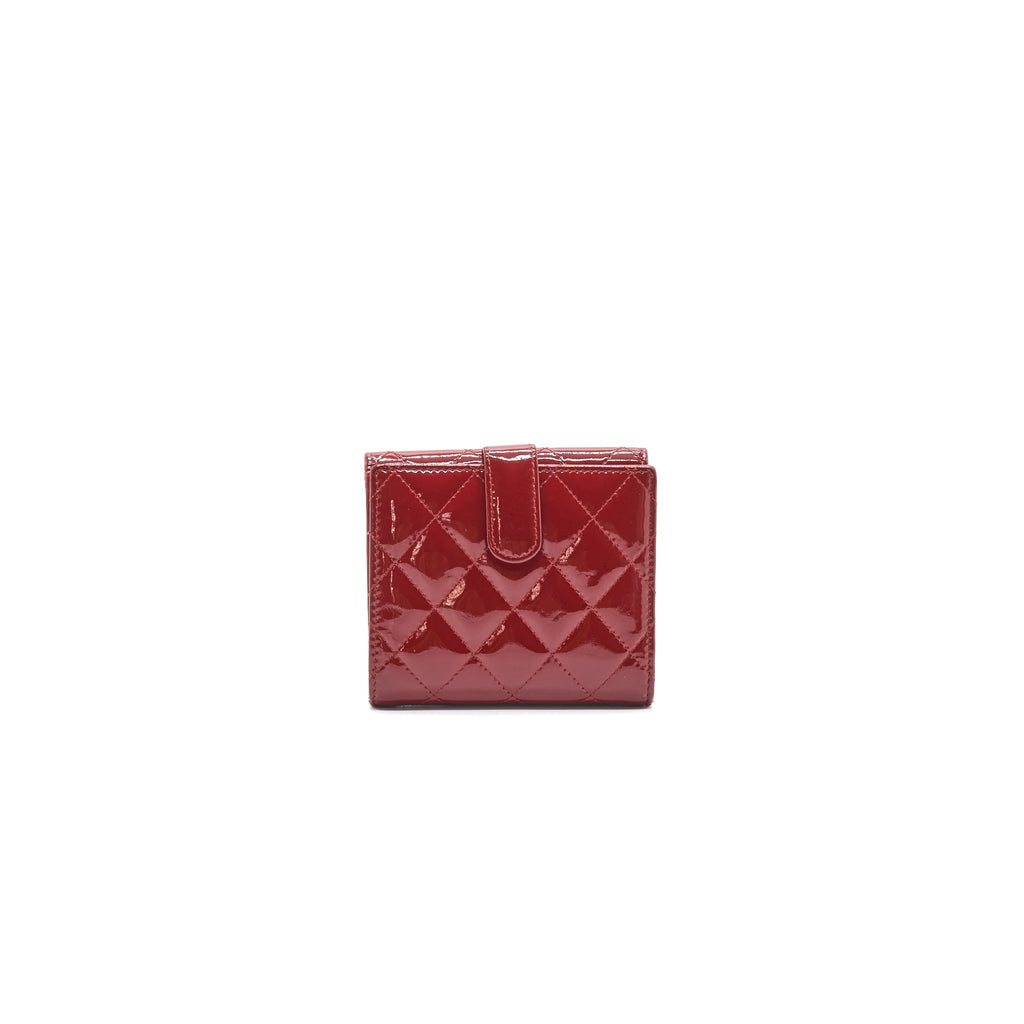 Chanel Patent small Wallet Rouge SHW