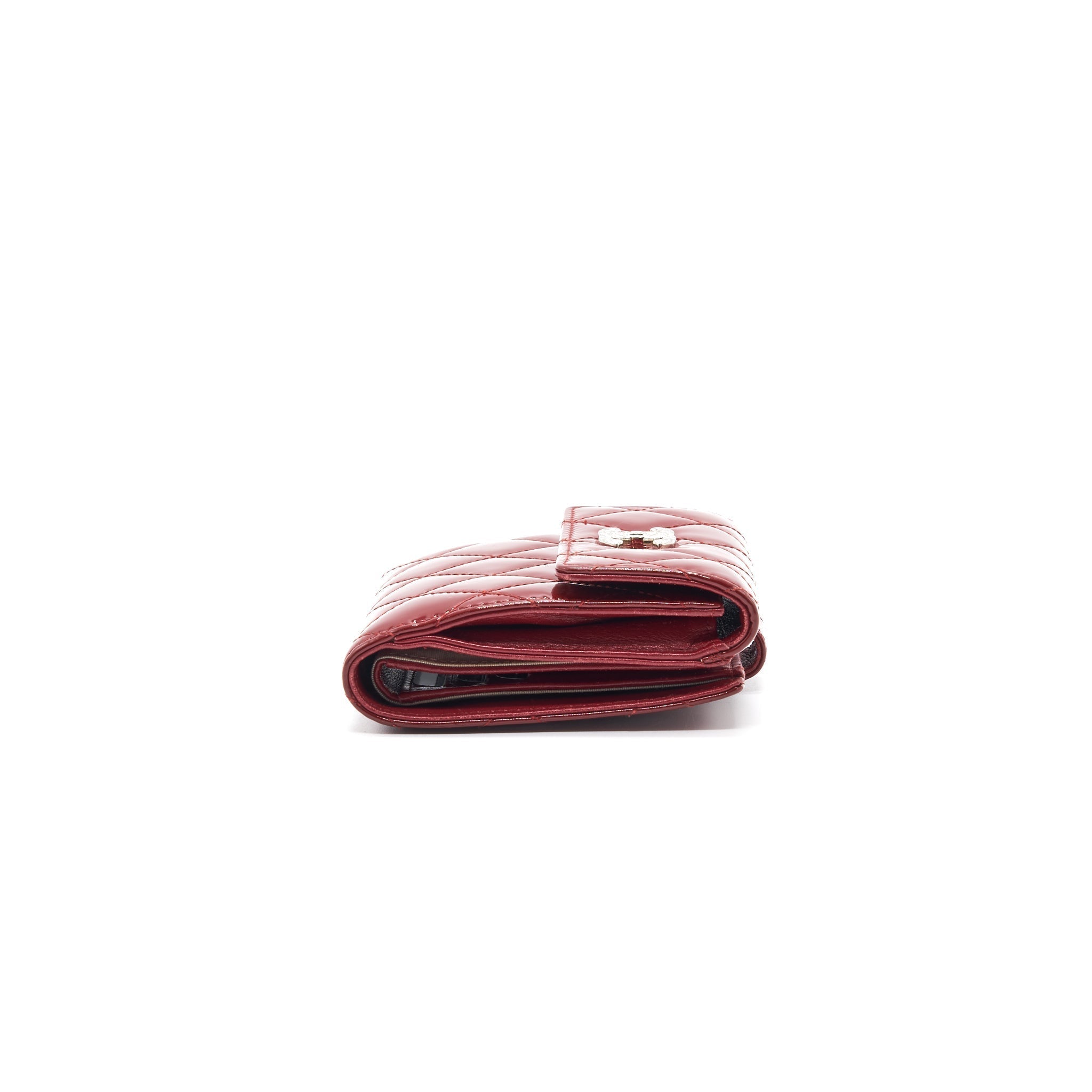 Chanel Patent small Wallet Rouge SHW