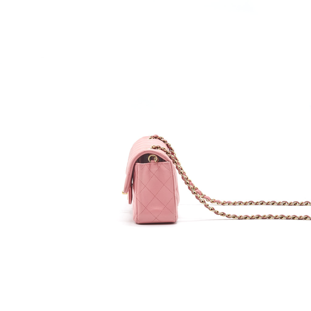 Chanel Mini Rectangular Light Pink LGHW