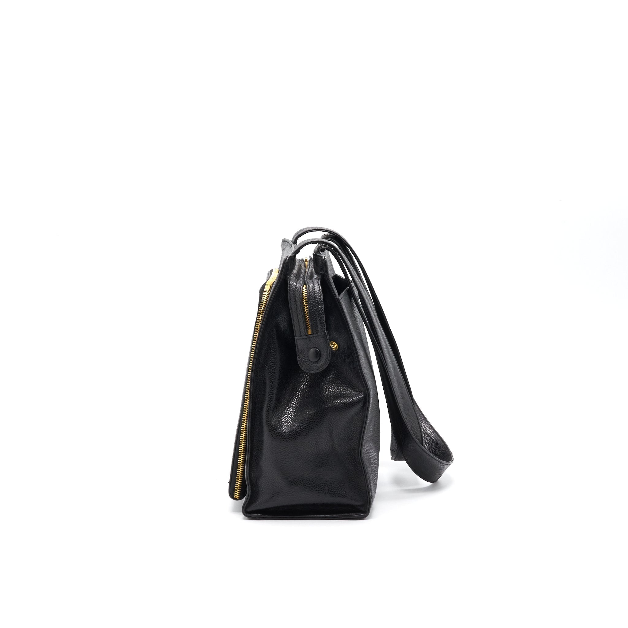 Chanel Cavier Shoulder Bag Black GHW