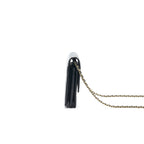 Chanel Square Wallet on Chain Patent Leather Black GHW