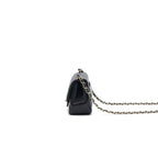 Chanel Mini Square Lambskin Black LGHW