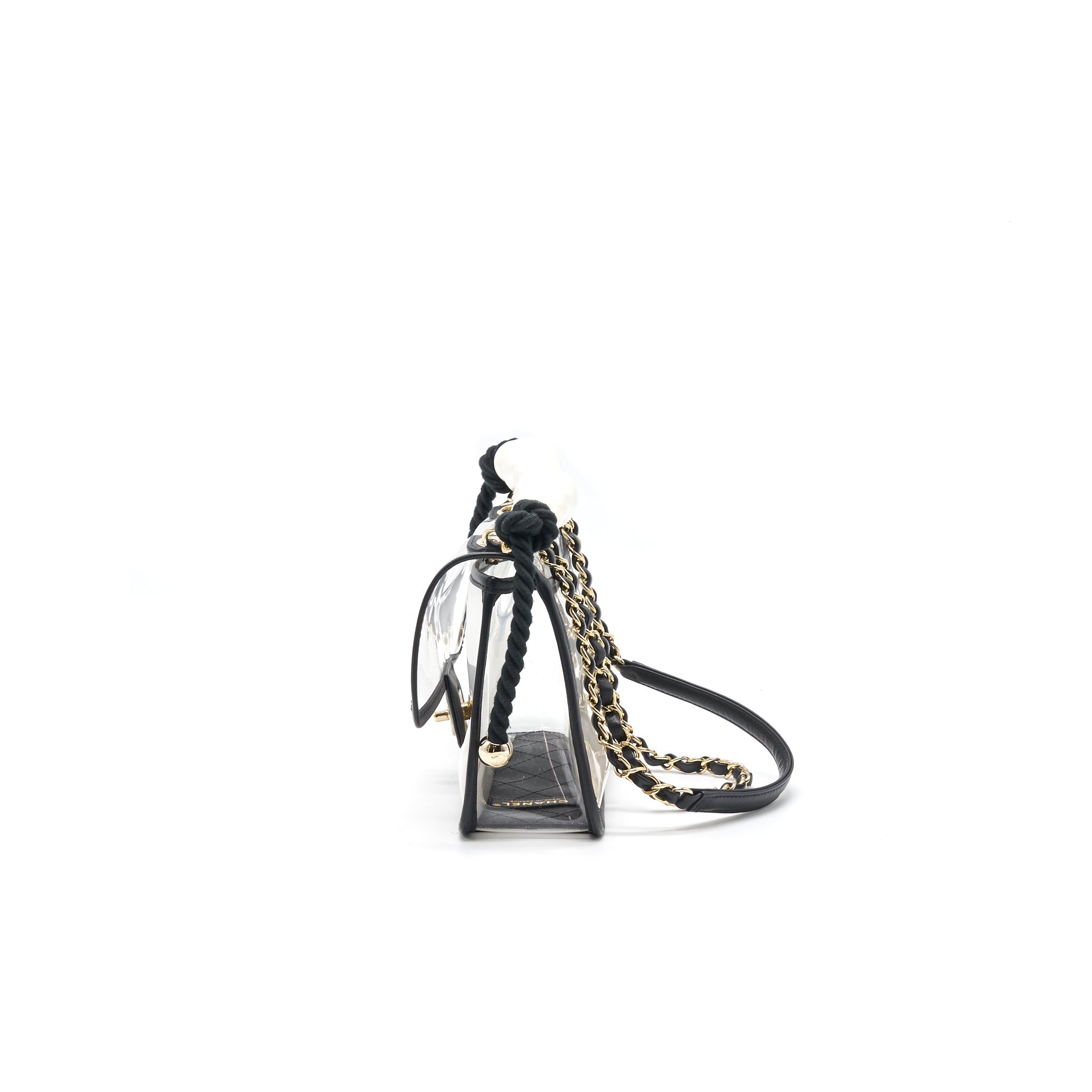 Chanel Transparent "Sand By The Sea" Pearl Flap Bag