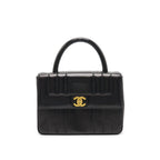 Chanel Vintage Lambskin Kelly Bag black GHW