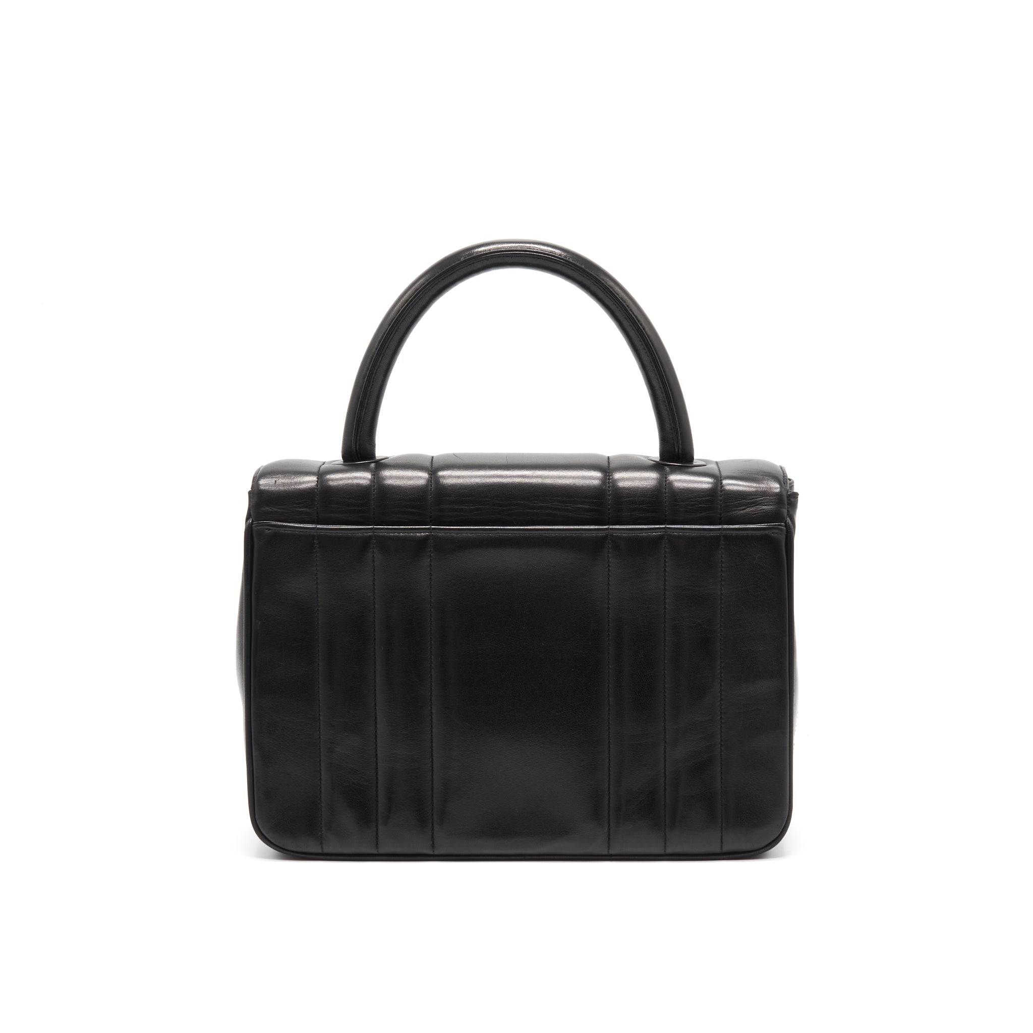 Chanel Vintage Lambskin Kelly Bag black GHW