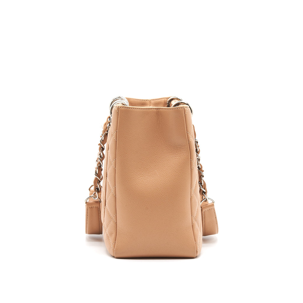 Chanel Grand Shopping Tote Dark Beige SHW