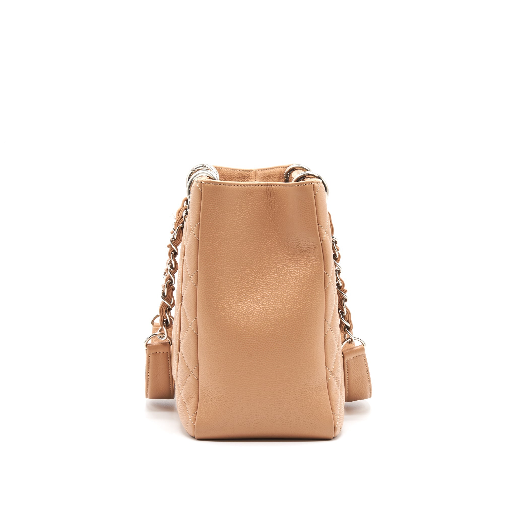 Chanel Grand Shopping Tote Dark Beige SHW