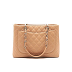 Chanel Grand Shopping Tote Dark Beige SHW