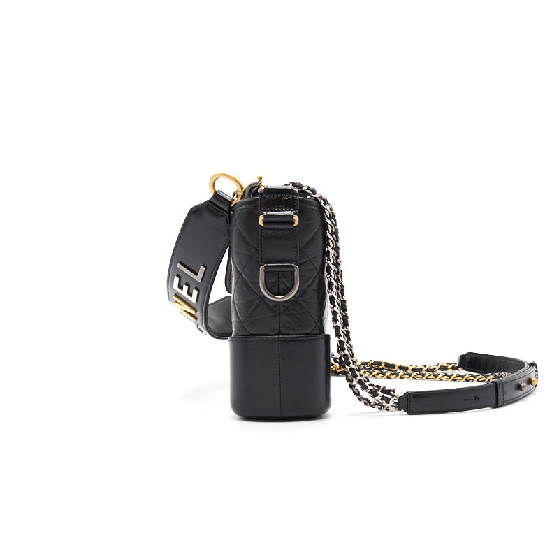 Chanel Gabrielle Black New Medium with Handle