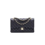 Chanel medium 25cm Classiccal double flap cavier Navy LGHW year 2020