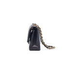 Chanel medium 25cm Classiccal double flap cavier Navy LGHW year 2020