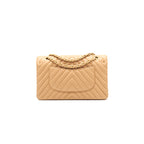 Chanel Medium Classic Flap Dark beige with GHW