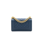 Chanel Small Leboy Cavier Dark Blue GHW