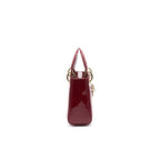 Dior Lady Dior Mini Patent Leather Red GHW