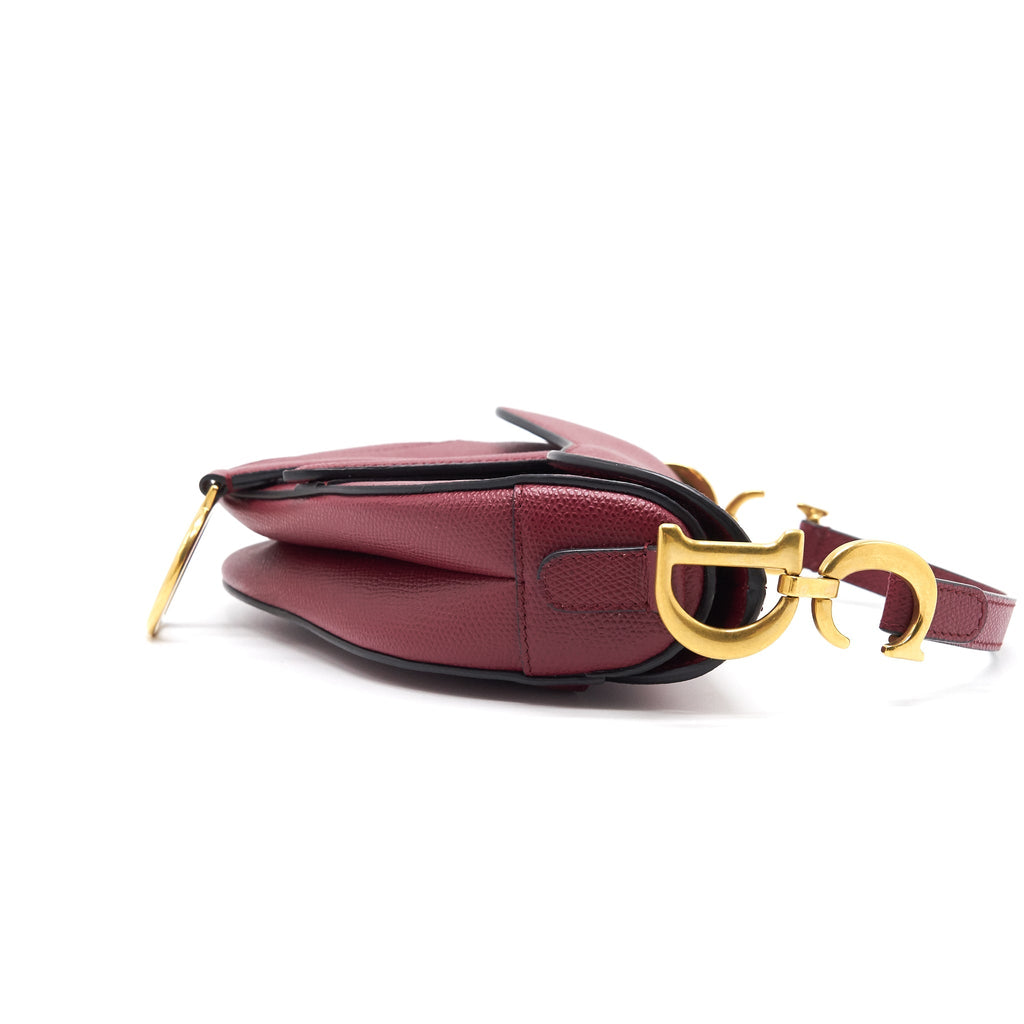 Dior Mini Saddle Red GHW