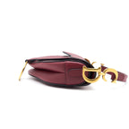 Dior Mini Saddle Red GHW